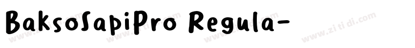 BaksoSapiPro Regula字体转换